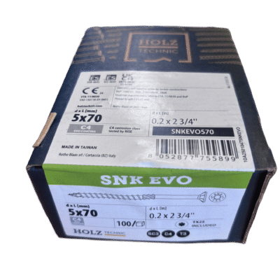 VIS SNK EVO Anticorrosion 5*70mm 100 Pièces