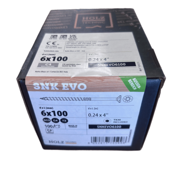 VIS SNK EVO Anticorrosion 6*100mm 100 Pièces